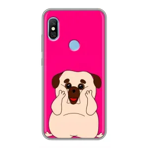 Чохол (ТПУ) Милі песики для Xiaomi Redmi 6 pro (Веселий Мопсік)