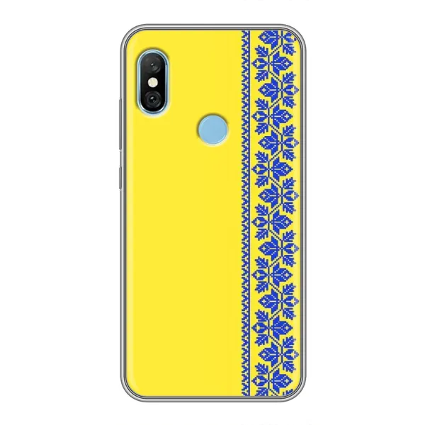 Чехол с рисунком «Вышиванка на желтом» для Xiaomi Redmi 6 pro Чехол с рисунком «Вышиванка на желтом» для Xiaomi Redmi 6 pro