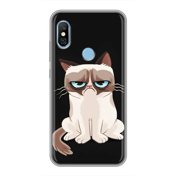 Чехол с рисунком «Взгляд кота» для Xiaomi Redmi 6 pro Чехол с рисунком «Взгляд кота» для Xiaomi Redmi 6 pro