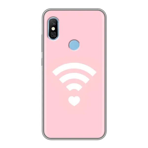 Чехол с рисунком «WiFi Love» для Xiaomi Redmi 6 pro Чехол с рисунком «WiFi Love» для Xiaomi Redmi 6 pro