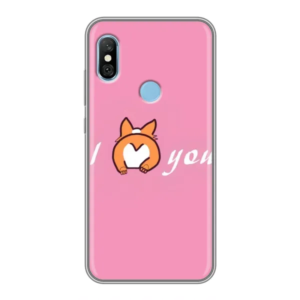 Чехол с рисунком «Я тебя люблю» для Xiaomi Redmi 6 pro Чехол с рисунком «Я тебя люблю» для Xiaomi Redmi 6 pro