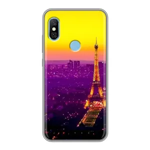 Чохол Ейфелева Вежа на Xiaomi Redmi 6 pro (Яскрава башня)