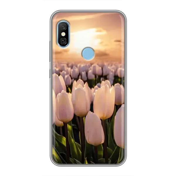 Чехол с рисунком «Закат с цветами» для Xiaomi Redmi 6 pro Чехол с рисунком «Закат с цветами» для Xiaomi Redmi 6 pro