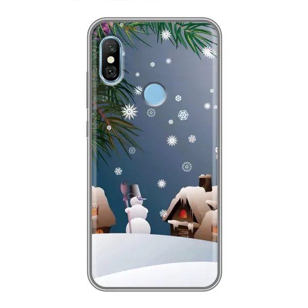 Чехол с рисунком «Зима» для Xiaomi Redmi 6 pro Чехол с рисунком «Зима» для Xiaomi Redmi 6 pro