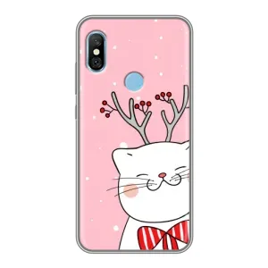 Чехол на тематику: Коты для Xiaomi Redmi 6 pro (Зимний кот)
