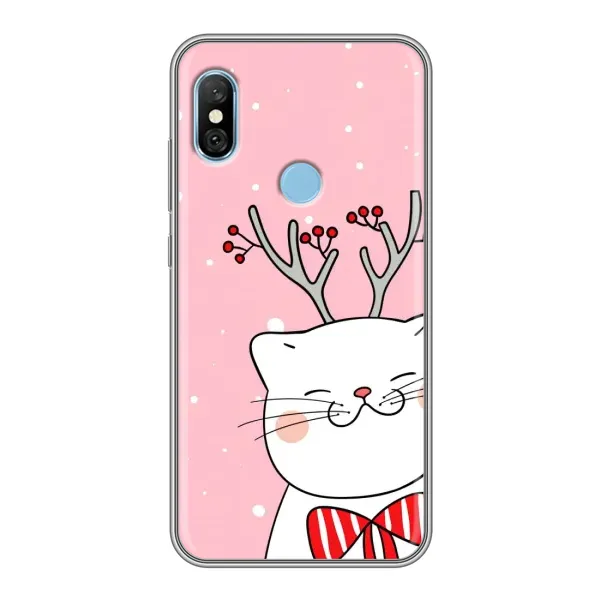 Чехол с рисунком «Зимний кот» для Xiaomi Redmi 6 pro Чехол с рисунком «Зимний кот» для Xiaomi Redmi 6 pro