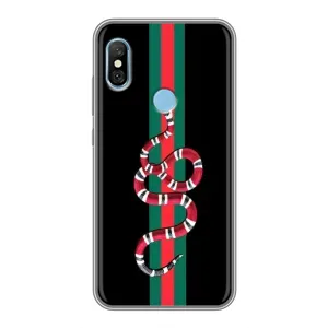 Чохли бренд ГУЧЧІ для Xiaomi Redmi 6 pro (Змій Гуччі)