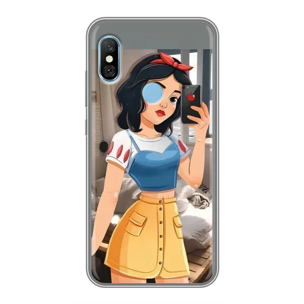 Чехол с рисунком «Белоснежка с телефоном» для Xiaomi Redmi 6 pro