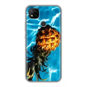 Чехол с изображением  вкусной еды для Xiaomi Redmi 9c (Ананас)