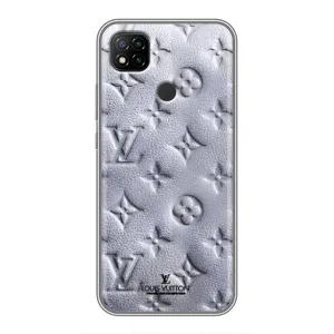 Текстурный Чехол Louis Vuitton для Редми 9с (Белый ЛВ)