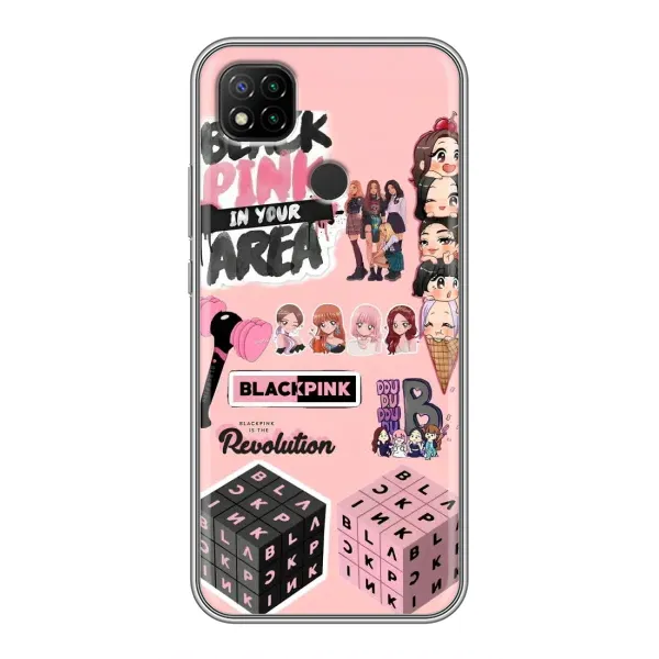 Чехол с рисунком «BLACK PINK коллаж» для Xiaomi Redmi 9c Чехол с рисунком «BLACK PINK коллаж» для Xiaomi Redmi 9c