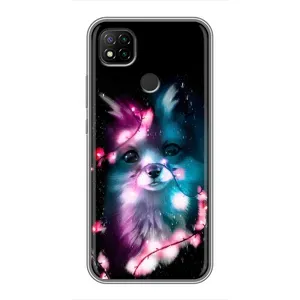 Чехол с Лисичкой для Xiaomi Redmi 9c (Черная Лиса)