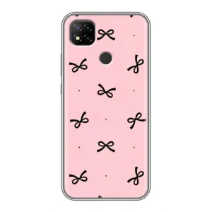 Чохол банти для Xiaomi Redmi 9c (Чорні бантики)