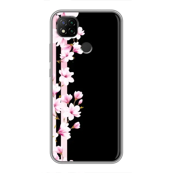 Чехол с рисунком «Цветочки» для Xiaomi Redmi 9c