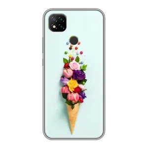 Чохли з тематикою "КВІТИ" на Xiaomi Redmi 9c (Квітка-морозиво)