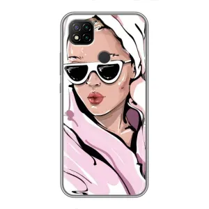 Чехол с картинкой Модные Девчонки Xiaomi Redmi 9c (Девушка в халате)