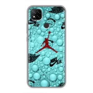 Силиконовый Чехол Nike Air Jordan на Редми 9с (Джордан Найк)