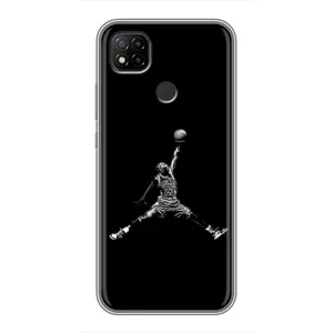 Силиконовый Чехол Nike Air Jordan на Редми 9с (Джордан)