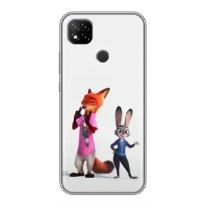Силиконовый чехол с принтом Зоотрополіс для Xiaomi Redmi 9c (Джуди и Ник)