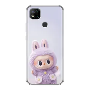 Чохол з принтом Лабубу для Xiaomi Redmi 9c (Фіолетовий Лабубу)