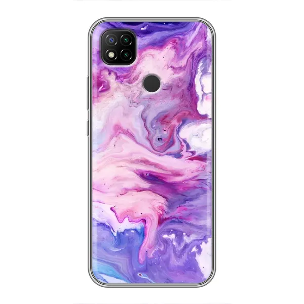 Чехол с рисунком «Фиолетовый мрамор» для Xiaomi Redmi 9c Чехол с рисунком «Фиолетовый мрамор» для Xiaomi Redmi 9c