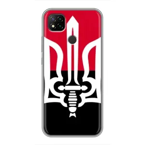 Чехлы УПА (Красно-Чёрный) на Xiaomi Redmi 9c (Герб Украины)