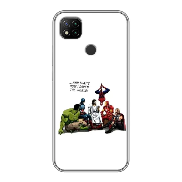 Чехол с рисунком «Иисус супергерой» для Xiaomi Redmi 9c Чехол с рисунком «Иисус супергерой» для Xiaomi Redmi 9c