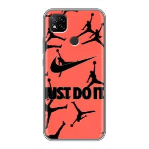 Силиконовый Чехол Nike Air Jordan на Редми 9с