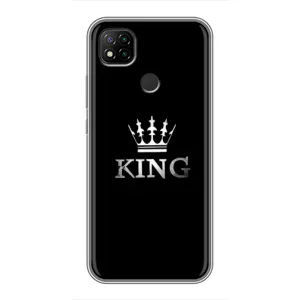 Чехол (Корона на чёрном фоне) для Редми 9с (KING)