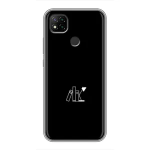 Чехол с картинками на черном фоне для Xiaomi Redmi 9c (Книжки)