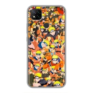 Чехлы с принтом Наруто на Xiaomi Redmi 9c (Коллаж Наруто)