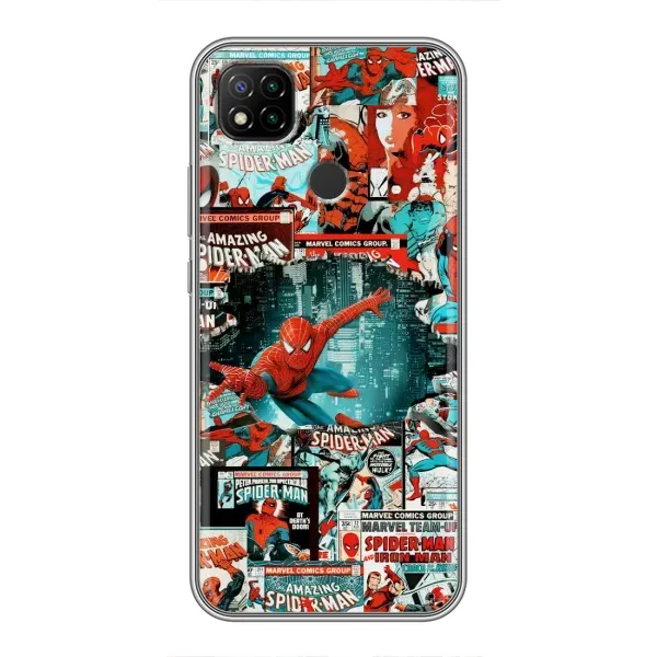 Чехол с рисунком «Комиксы Человек Паук» для Xiaomi Redmi 9c Чехол с рисунком «Комиксы Человек Паук» для Xiaomi Redmi 9c