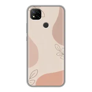 Чохол квітковий дизайн для Xiaomi Redmi 9c (Кориневий фон)