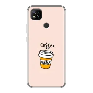 Чехол с изображением  вкусной еды для Xiaomi Redmi 9c (Кружка кофе)