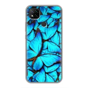 Силиконовый бампер с картинкой животных для Xiaomi Redmi 9c (Крылья бабочек)