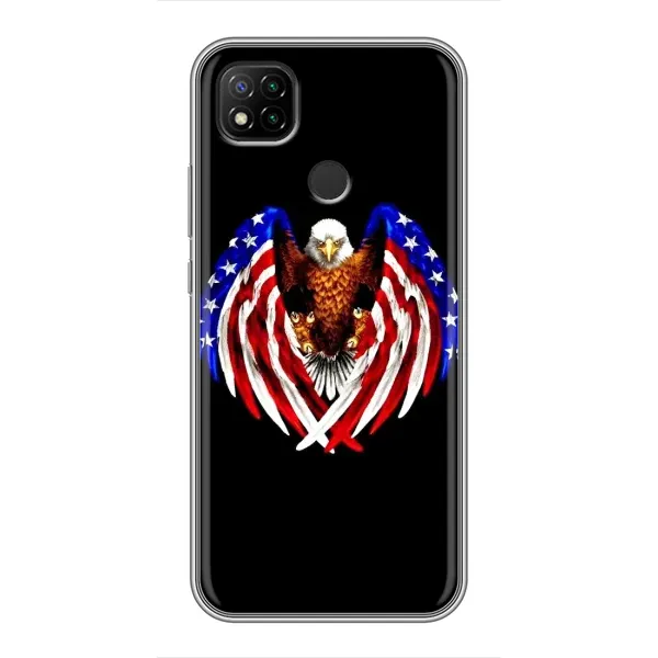 Чехол с рисунком «Крылья США» для Xiaomi Redmi 9c Чехол с рисунком «Крылья США» для Xiaomi Redmi 9c