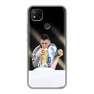 Чехлы Лео Месси Аргентина для Xiaomi Redmi 9c (Кубок Мира)