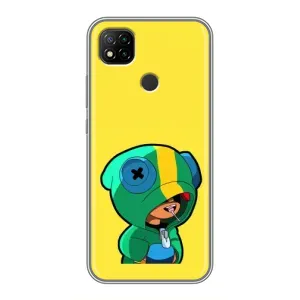 Чехол Бравл Старс для Xiaomi Redmi 9c (Леон (LEON))