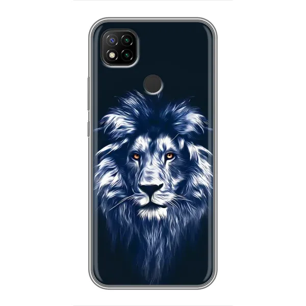 Чехол с рисунком «Лев - синий» для Xiaomi Redmi 9c Чехол с рисунком «Лев - синий» для Xiaomi Redmi 9c