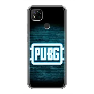 Чехол (TPU) с картинкой "Лого Пабг" на Редми 9с (Лого PUBG)