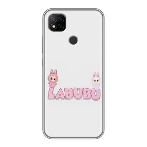 Чохол з принтом Лабубу для Xiaomi Redmi 9c (Логотип Лабубу)