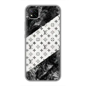 Чехол Стиль Louis Vuitton на Xiaomi Redmi 9c (LV на белом)