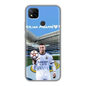 Чехол (TPU) с Футболистом на Xiaomi Redmi 9c (Mbappe Real)