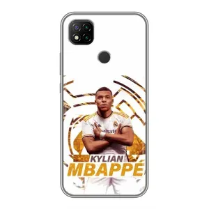 Чехол (TPU) с Футболистом на Xiaomi Redmi 9c (Мбаппе Реал)