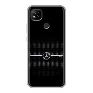 Силиконовый бампер с картинкой машины на Xiaomi Redmi 9c (Mercedes)