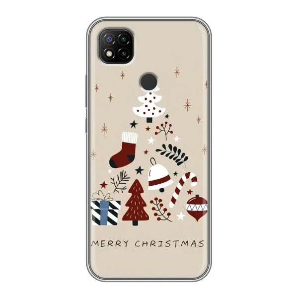 Чехол с рисунком «Merry Christmas» для Xiaomi Redmi 9c Чехол с рисунком «Merry Christmas» для Xiaomi Redmi 9c
