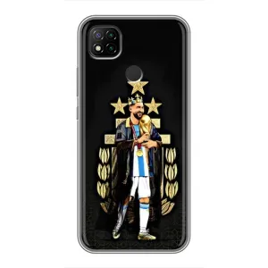 Чехлы Лео Месси Аргентина для Xiaomi Redmi 9c (Месси король)