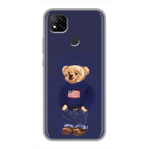 Чехол с рисунком «Мишка USA» для Xiaomi Redmi 9c Чехол с рисунком «Мишка USA» для Xiaomi Redmi 9c