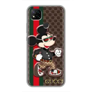 Чехлы Бренд GUCCI для Xiaomi Redmi 9c (Маус Гуччи)