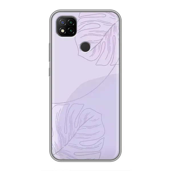 Чехол с рисунком «Монстера фиолетовая» для Xiaomi Redmi 9c Чехол с рисунком «Монстера фиолетовая» для Xiaomi Redmi 9c